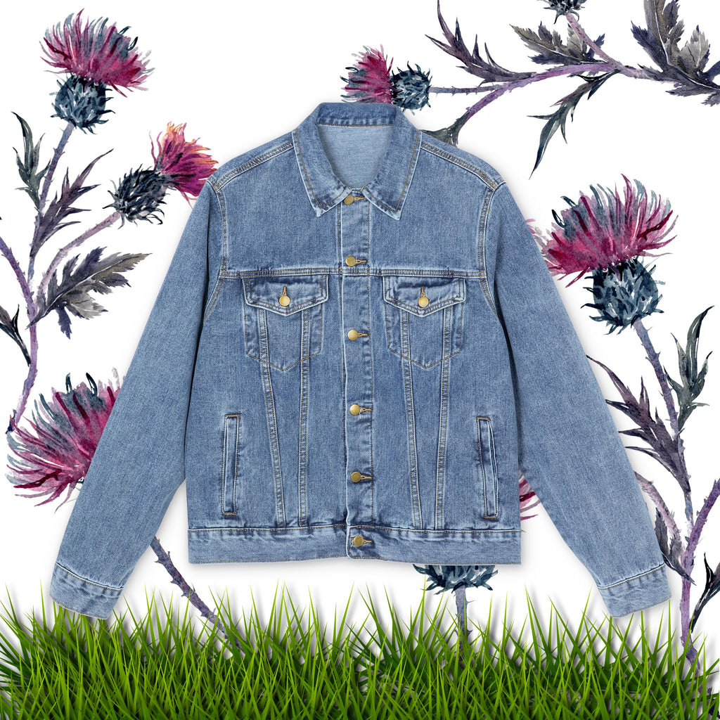 "Free Sammy" printed Denim Jacket