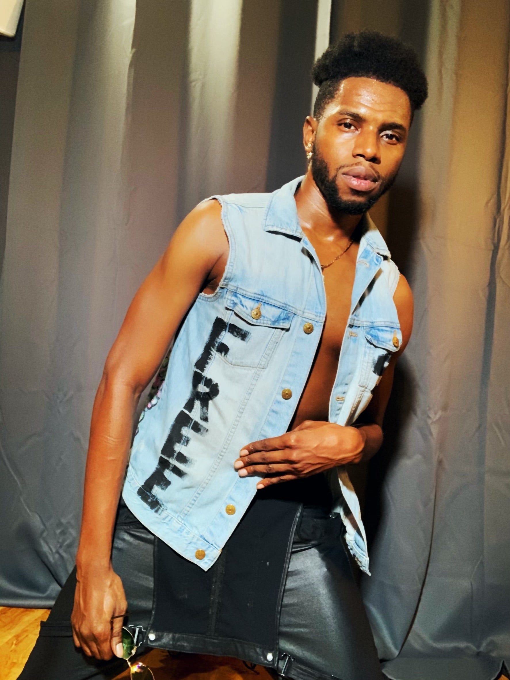 Hand Painted "Free Sammy" Legalization Vest