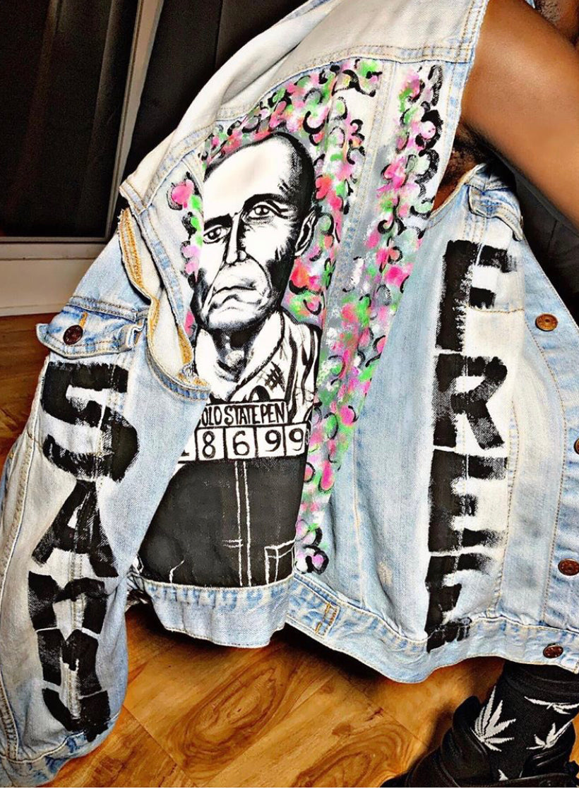 Hand Painted "Free Sammy" Legalization Vest